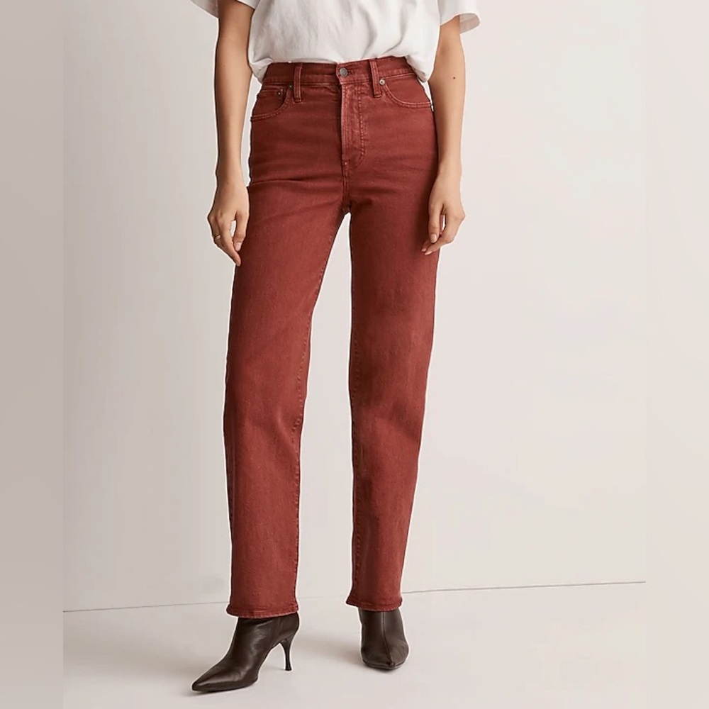 Madewell The Perfect Vintage Wide Leg Rich Burgundy Jean W 28 SOLD OUT in store